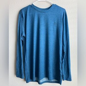 Aeropostale Heathered Blue Long-Sleeve Crew Shirt Sleepwear